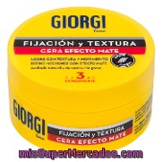 Cera Efecto Mate Nº 3 Extrafuerte Giorgi 75 Ml.