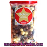 Cereal Bolas Cubiertas Chocolate (blanco , Con Leche, Negro), Hacendado, Paquete 200 G