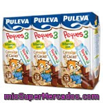 Cereal-cacao Puleva Peques 3, Pack 3x200 Ml