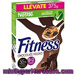 Cereal Copos Chocolate Negro Fitness, Nestle, Caja 375 G