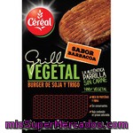 Cereal Grill Vegetal Burger De Soja Y Trigo Sabor Barbacoa 100% Vegetal Bandeja 180 G
