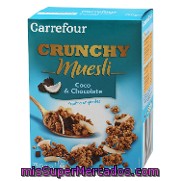 Cereales Crunchy Muesli Coco & Chocolate Carrefour 750 G.