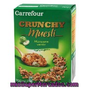Cereales Crunchy Muesli Manzana Verde Carrefour 750 G.