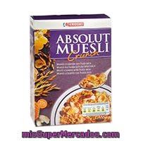 Cereales Muesli Crunch Con Fruta Seca Eroski, Caja 500 G