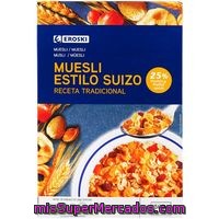 Cereales Muesli Suizo Eroski, Caja 500 G