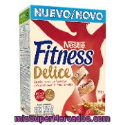 Cereales Rellenos De Frutos Rojos Delice Nestlé - Fitness 350 G.