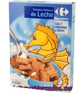 Cereales Rellenos de Crema de Leche Sin Gluten Carrefour 500 gr.
