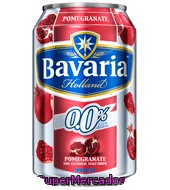 Cerveza (0,0% Alcohol) Con Sabor A Granada Bavaria Lata De 33 Centilitros