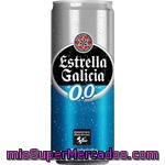 Cerveza 0,0 Estrella Galicia, Lata 33 Cl