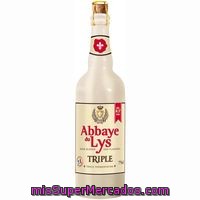 Cerveza Abbaye Du Lys Triple, Botella 75 Cl