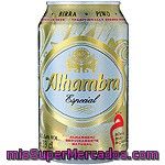 Cerveza Alhambra Especial Lata De 33 Centilitros