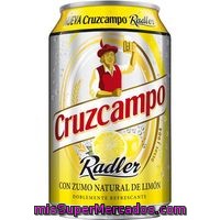 Cerveza Con Sabor A Limón Cruzcampo Radler Lata De 33 Centilitros