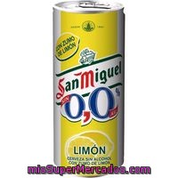 Cerveza De Limón 0,0 San Miguel Shandy, Lata 33 Cl