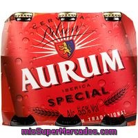 Cerveza Especial Aurum, Pack 6x25 Cl