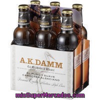 Cerveza Rubia Ak, Damm, Botellin Pack 6 X 330 Cc - 1980 Cc