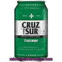 Cerveza Rubia Cruz Del Sur Lata De 33 Centilitros