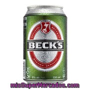 Cerveza Rubia De Importación Becks 33 Cl.