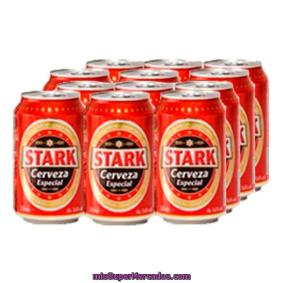 Cerveza Rubia Especial ***pack Ahorro***, Stark, Lata Pack 12 X 330 Cc - 3960 Cc