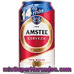 Cerveza Rubia Malta 100% ( Envase Rojo), Amstel, Lata 375 Cc