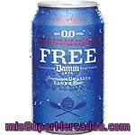Cerveza Rubia Sin Alcohol 0%, Free Damm, Lata 330 Cc