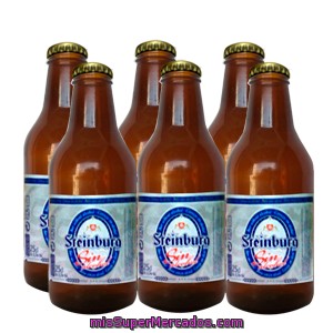 Cerveza Rubia Sin Alcohol, Steinburg, Botellin Pack 6 X 250 Cc - 1500 Cc