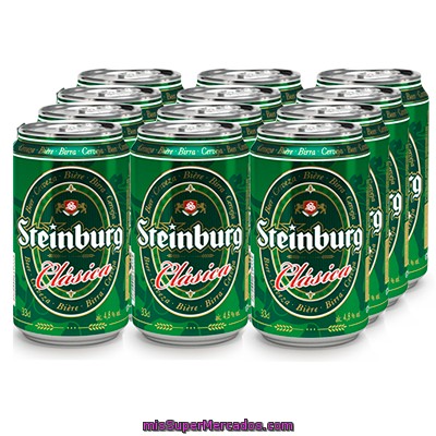 Cerveza Rubia, Steinburg, Lata Pack 12 X 330 Cc - 3960 Cc