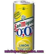 Cerveza Sin Alcohol Con Limón San Miguel 0,0% 33 Cl.