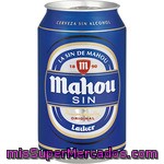 Cerveza Sin Alcohol Mahou Lata De 33 Centilitros