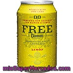 Cerveza Sin Alcohol Sabor Limón Damm, Lata 33 Cl
