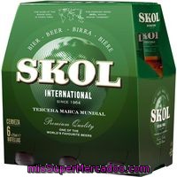 Cerveza Skol, Pack 6x25 Cl