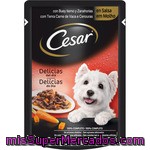 Cesar Delicias En Salsa Con Buey Y Zanahorias Bolsa 100 G