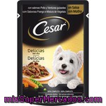 Cesar Delicias En Salsa Con Pollo Y Verduras Guisadas Bolsa 100 G