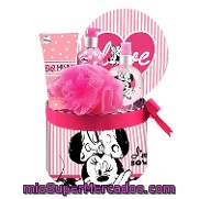 Cesta De Baño (colonia 120 Ml., Gel, Loción Corporal, Sales Y Esponja) Minnie 1 Ud.