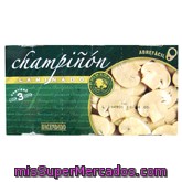 Champiñon Laminado Conserva, Hacendado, Bote Pack 3 X 450 G Escurrido 255 G