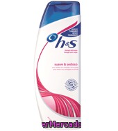 Champú Anticaspa Suave Y Sedoso Para Cabello Seco, Dañado O Encrespado H&s 700 Ml.