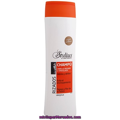 Champu Cabello Rizado Stylius (tapon Naranja), Deliplus, Botella 400 Cc