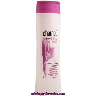 Champu Cabello Seco, Dañado Y/o Apagado Brillo Diamante (tapon Fucsia), Deliplus, Botella 400 Cc