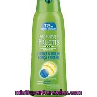 Champú Fortificante (fuerza Y Brillo) Para Cabellos Normales Con Esencia De Pomelo Fructis De Garnier 725 Mililitros