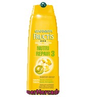 Champú Nutri Repair 3 Para Cabello Seco O Dañado Garnier-fructis 300 Ml.