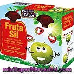 Charles Alice Fruta Si Manzana Y Fresa 100% Fruta Lista Para Beber Pack 4 Envases 90 G