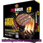 Chefburger Hamburguesa De Vacuno 4 Quesos 2 Unidades Estuche 300 G