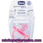 Chicco Chupete Todogoma Physiosoft Orthodontic Active Silicona Anatómico 0m+ Color Rosa Blister 1 Unidad