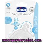 Chicco Tetina Natural Feeling 2m+ Flujo Medio Unidad 1 Unidad