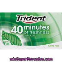 Chicle 40 Minutos Hierbabuena Trident 20 Ud.