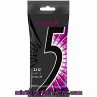 Chicle Celsius Five, Paquete 62 G