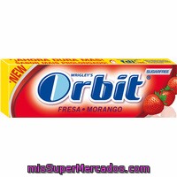 Chicle De Fresa ácida En Grageas Orbit, Paquete 14 G