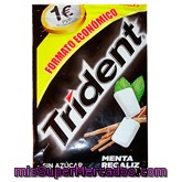 Chicle Menta Regaliz Grageas Sin Azucar, Trident, Paquete 30 U - 44 G