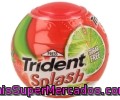 Chicles Con Sabor A Fresa Y Lima Trident Splash 88 Gramos