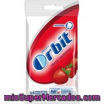 Chicles De Fresa ácida En Grageas Orbit, Pack 4x14 G