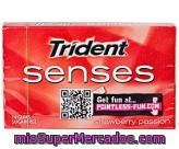 Chicles Sabor Fresa Pasión Trident Senses 27 Gramos